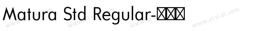 Matura Std Regular字体转换